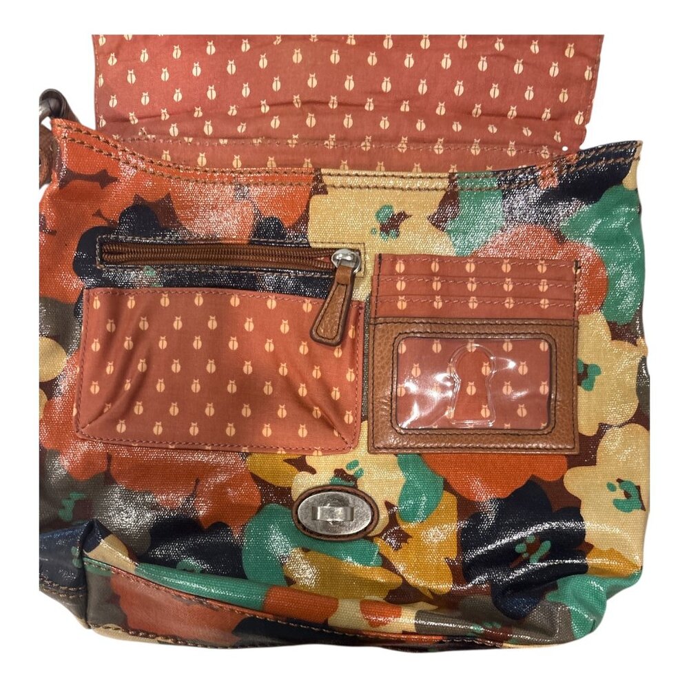 Fossil Floral Crossbody Purse | Key-Per Collection | Leather Trim - Picture 7 of 13